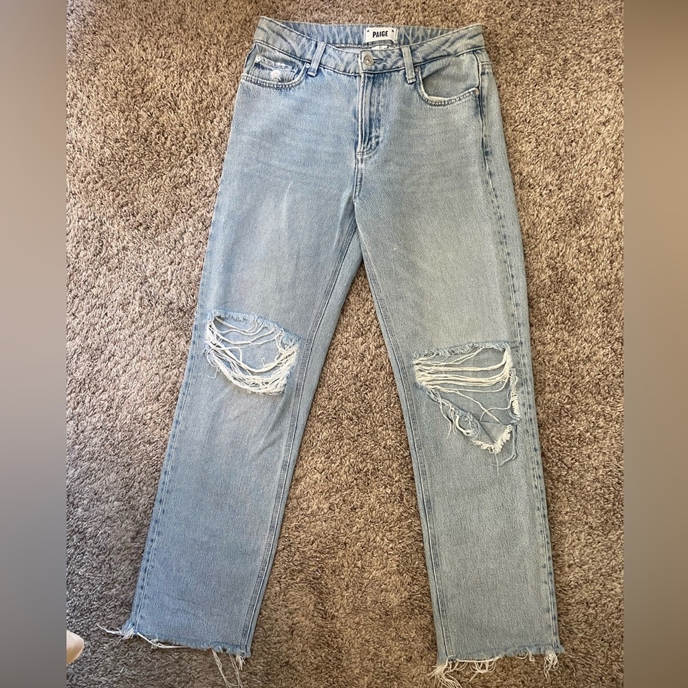 PAIGE Light Blue Denim Jeans